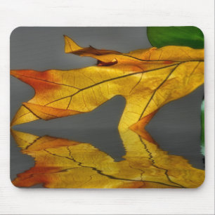 Alfombrilla De Ratón Reflexión Mousepad de la hoja