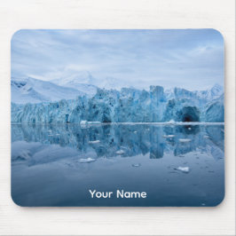 Alfombrilla De Ratón Reflexión personalizada de la pared del glaciar