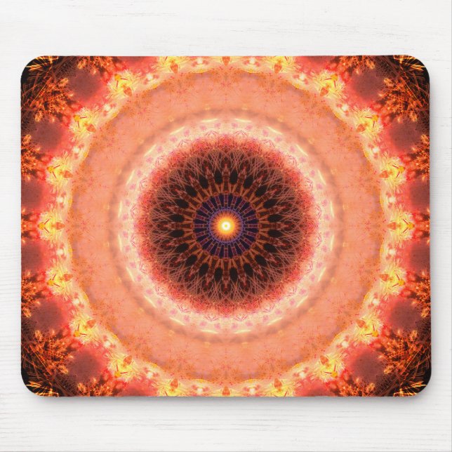Alfombrilla De Ratón Reflexiones calientes del fractal (Frente)