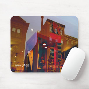 Alfombrilla De Ratón Reflexiones rojas en las calles de Filadelfia