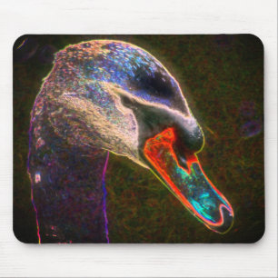 Alfombrilla De Ratón Regal Swan Resumen Arte Natural