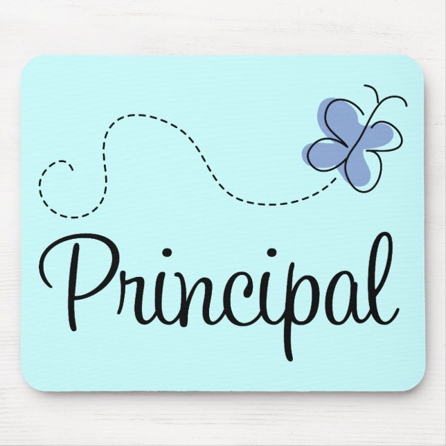 Alfombrilla De Ratón Regalo azul del principal de la mariposa (Frente)