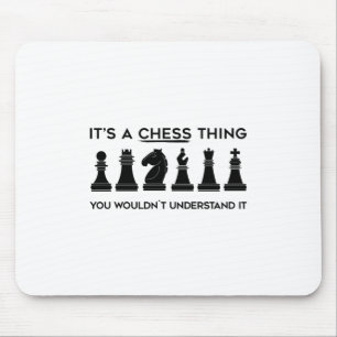 Alfombrilla De Ratón Regalo de ajedrez   Chess Player Chessboard Chess