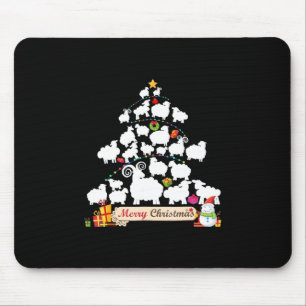 Alfombrilla De Ratón Regalo de árbol de Navidad de oveja Divertidos r