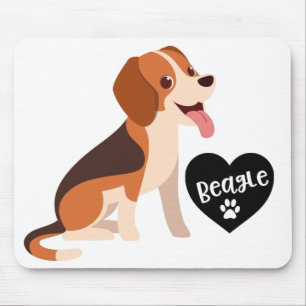 Alfombrilla De Ratón Regalo de Beagle Adorable Dibujo Divertido para Am