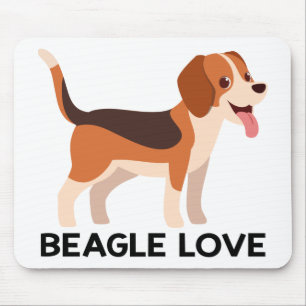 Alfombrilla De Ratón Regalo de Beagle Adorable Dibujo Divertido para Am