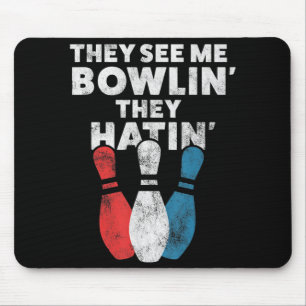 Alfombrilla De Ratón Regalo De Boliche Divertido Para Hombres, Mujeres 