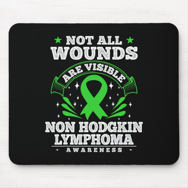 Alfombrilla De Ratón Regalo de Cáncer de Sangre Linfoma No Hodgkin Conc (Frente)