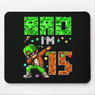 Alfombrilla De Ratón Regalo de cumpleaños al estilo Pixel Dab Gamer par
