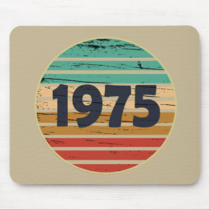 Alfombrilla De Ratón Regalo de cumpleaños vintage nacido en 1975