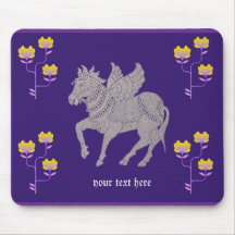 Regalo de fantasía y flor mousepad valentina