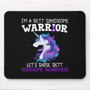 Alfombrilla De Ratón Regalo de Guerrero del Síndrome de Rett Unicornio