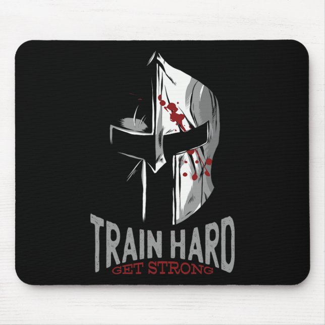 Alfombrilla De Ratón Regalo de motivación del gimnasio Sparta Helmet (Frente)