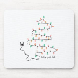 Alfombrilla De Ratón Regalo de Navidad Dejar que se ilumine