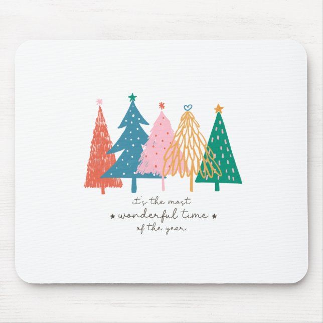 Alfombrilla De Ratón Regalo De Navidad Es El Momento Más Maravilloso (Frente)