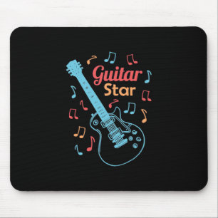 Alfombrilla De Ratón Regalo de Navidad Orgullosa Estrella Guitariana