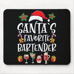 Alfombrilla De Ratón Regalo de Navidad para Bartender El Bartender Favo