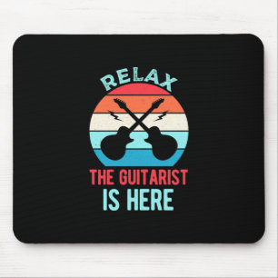Alfombrilla De Ratón Regalo de Navidad   Relájese Y El Guitarista Está 