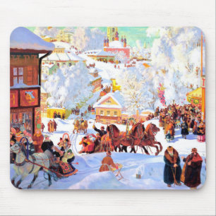 Alfombrilla De Ratón Regalo de Navidades de arte rusos