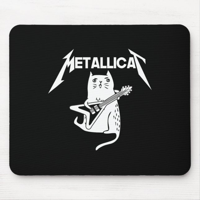 Alfombrilla De Ratón Regalo de Navidades divertidos de guitarra de rock (Frente)