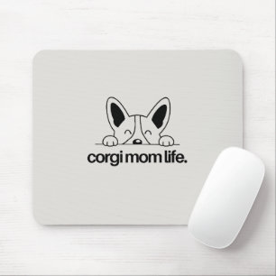 Alfombrilla De Ratón Regalo de oficina 'Vida de mamá Corgi' para mamás