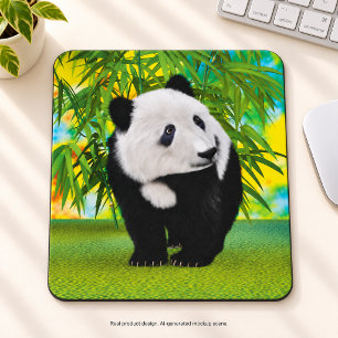 Alfombrilla De Ratón Regalo de oso panda adorable Kawaii para amantes d