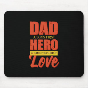 Alfombrilla De Ratón Regalo de padre   Papá Hero Love
