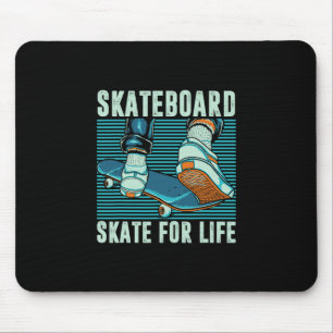 Alfombrilla De Ratón Regalo de patinador de monopatín para toda la vida