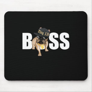 Alfombrilla De Ratón Regalo de perro Bulldog francés Thug Life