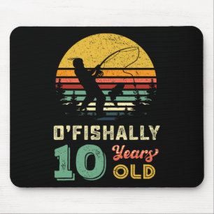 Alfombrilla De Ratón Regalo de pesca para 10 años 10 años de edad Cumpl