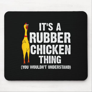 Alfombrilla De Ratón Regalo de pollo de goma divertido para hombres y m
