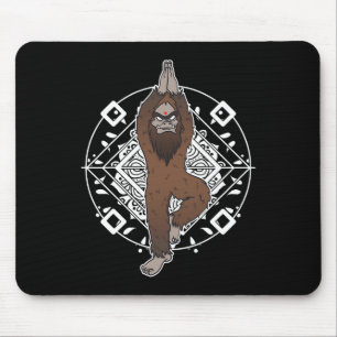 Alfombrilla De Ratón Regalo divertido de Bigfoot Sasquatch Yeti Yoga Me