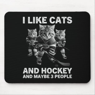 Alfombrilla De Ratón Regalo Divertido de Hockey para Gatos para Introve