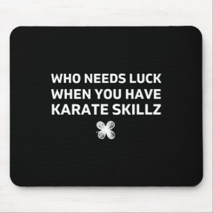 Alfombrilla De Ratón Regalo divertido de karate día de San Patricio