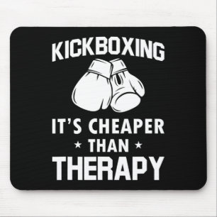 Alfombrilla De Ratón Regalo divertido de kickboxer terapia kickboxing 