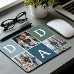 Alfombrilla De Ratón Regalo fotográfico moderno "DAD" 3<br><div class="desc">¿Buscando un regalo inolvidable para el Día del Padre, el cumpleaños de tu padre o sólo para mostrar tu aprecio? Visite el moderno Mousepad de Collage de fotos DAD, un regalo único y elegante para los padres expertos en tecnología. Este mousepad personalizado le permite mostrar tres de sus fotos favoritas...</div>