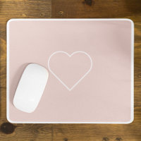 Regalo moderno Pastel Rosa y Corazón Minimalista A