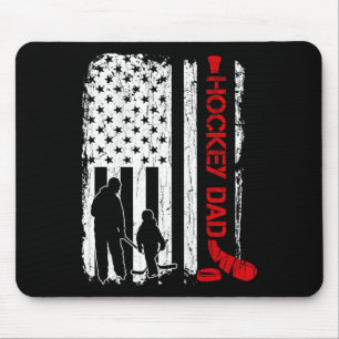 Alfombrilla De Ratón Regalo para padre de hockey bandera americana de h