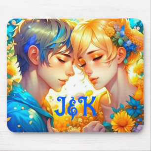 Alfombrilla De Ratón Regalo para Pareja Romántica   Anime Personalizado