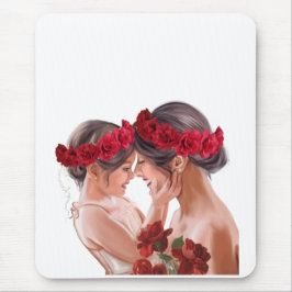 Alfombrilla De Ratón Regalo Personalizado Floral Conmovedor