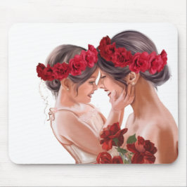 Alfombrilla De Ratón Regalo Personalizado Floral Conmovedor