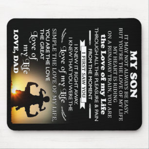 Alfombrilla De Ratón Regalo Personalizado Para El Hijo Mejor regalo p