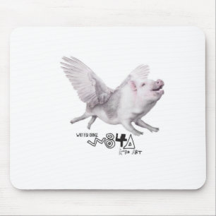 Alfombrilla De Ratón Regalo popular del cerdo real del vuelo cuando los