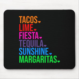 Alfombrilla De Ratón Regalo Tacos Lime Fiesta Tequila Cinco De Mayo