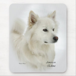 Alfombrilla De Ratón Regalos americanos del perro esquimal