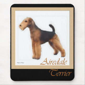 Alfombrilla De Ratón Regalos de arte de Airedale Terrier