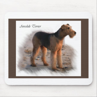 Alfombrilla De Ratón Regalos de arte de Airedale Terrier