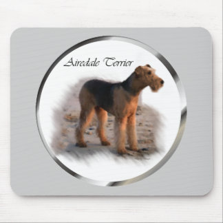 Alfombrilla De Ratón Regalos de arte de Airedale Terrier