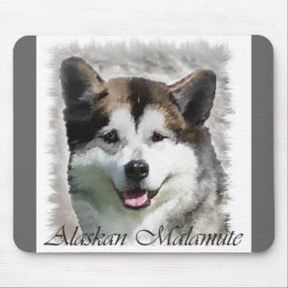 Alfombrilla De Ratón Regalos de arte de Alaskan Malamute