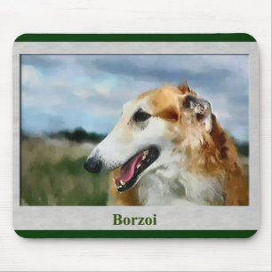 Alfombrilla De Ratón Regalos de arte de Borzoi